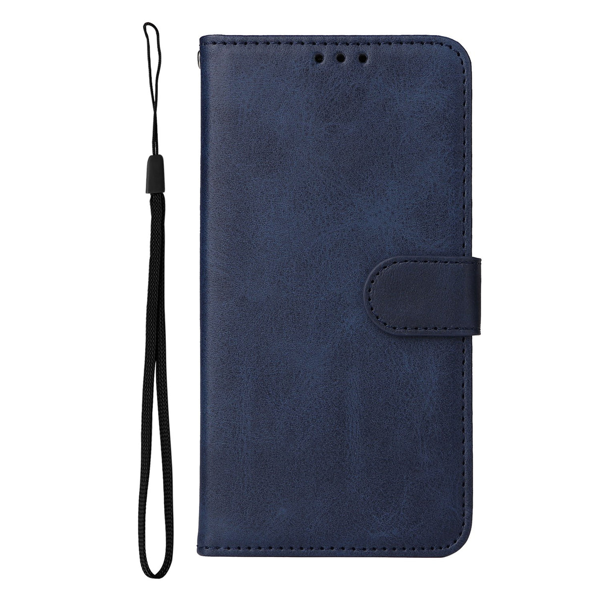 Realme 16 Pro+ EIDERWOOD Kunstskinn Flip Deksel m. Stropp - Blå