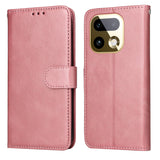 Realme 16 Pro+ EIDERWOOD Kunstskinn Flip Deksel m. Stropp - Rosa