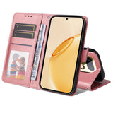 Realme 16 Pro+ EIDERWOOD Kunstskinn Flip Deksel m. Stropp - Rosa