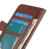 Motorola Moto G77 / G67 EIDERWOOD Kunstskinn Deksel med Kortholder - Brun