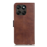 Motorola Moto G77 / G67 EIDERWOOD Kunstskinn Deksel med Kortholder - Brun