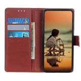 Motorola Edge 70 Fusion EIDERWOOD Kunstskinn Flip Deksel m. Kortholder & Støttefunksjon – Brun