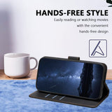Xiaomi Redmi A7 Pro EIDERWOOD Kunstskinn Flip Deksel m. Kortlomme & Stativfunksjon - Svart