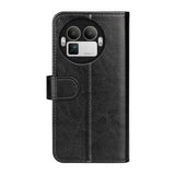 Realme GT 8 Pro EIDERWOOD Kunstskinn Flip Deksel m. Kortlomme & Stativfunksjon - Svart