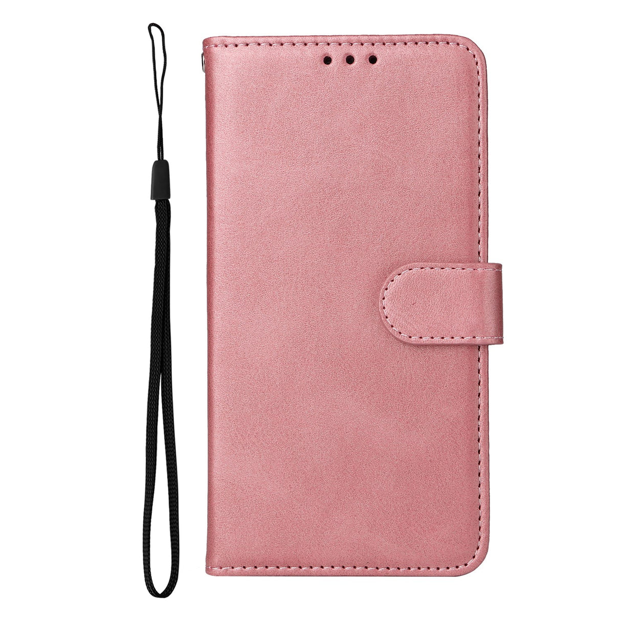 Realme 16 EIDERWOOD Kunstskinn Flip Deksel m. Stropp - Rosa