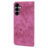 Samsung Galaxy S26 EIDERWOOD Flip Deksel med Trykk / Kortholder / Stropp - Rosa