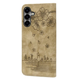 Samsung Galaxy S26 EIDERWOOD Flip Deksel med Trykk / Kortholder / Stropp - Brun