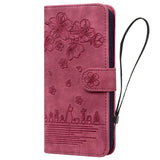 Samsung Galaxy S26 Ultra EIDERWOOD Flip Deksel med Trykk / Kortholder / Stropp - Rød