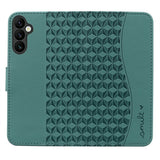 Samsung Galaxy A57 EIDERWOOD Flip Deksel med Trykk - Kortholder & Stropp - Grønn