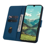 Samsung Galaxy A57 EIDERWOOD Flip Deksel med Trykk - Kortholder & Stropp - Blå