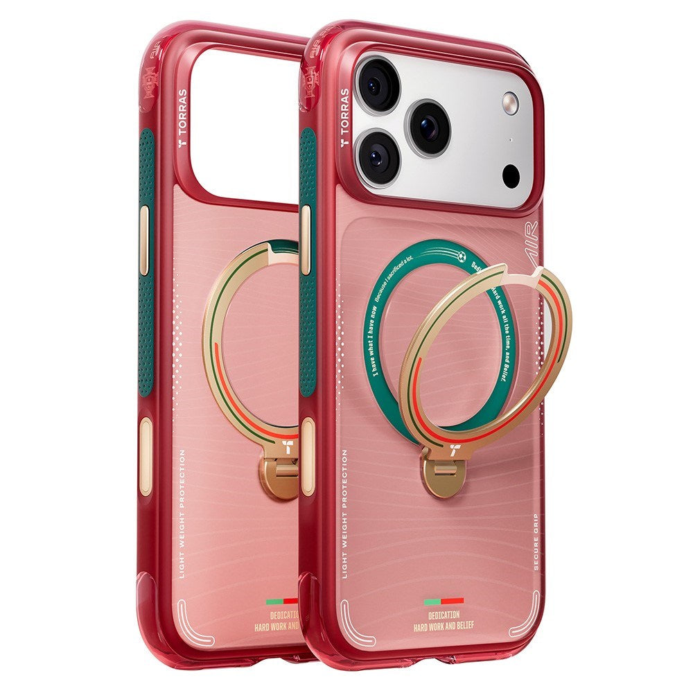 iPhone 17 Pro TORRAS Ostand Q3 Air Deksel med 360° Støtte – MagSafe Kompatibel - Wave of Passion