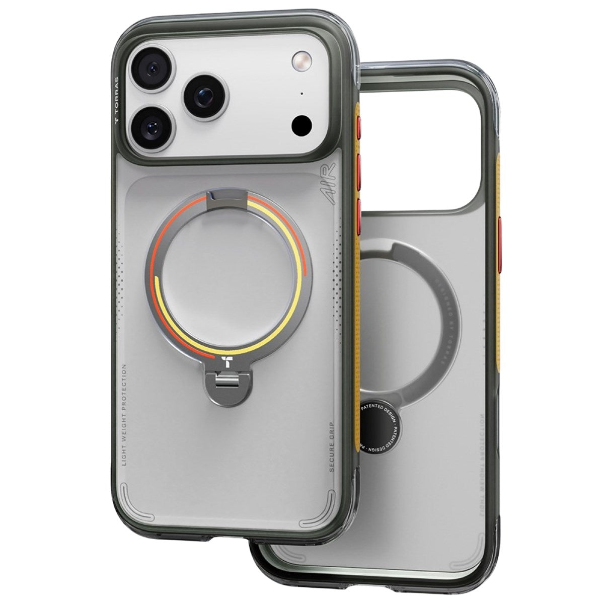 iPhone 17 Pro TORRAS Ostand Q3 Air Deksel med 360° Støtte – MagSafe Kompatibel - Germay Iron