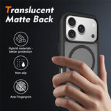 iPhone 18 Pro / 17 Pro EIDERWOOD 2-i-1 Matt Hybrid Plast Deksel m. Skjermbeskyttelsesfilm - MagSafe Kompatibel - Svart