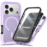 iPhone 18 Pro Max / 17 Pro Max EIDERWOOD 2-i-1 Matt Hybrid Plast Deksel m. Skjermbeskyttelsesfilm - MagSafe Kompatibel - Lilla