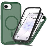 iPhone 17e / 16e EIDERWOOD Matt Hybriddeksel med Skjermbeskytterramme - Grønn