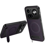 Nothing Phone (4a) Pro EIDERWOOD Hybrid Deksel med Stativ - Lilla
