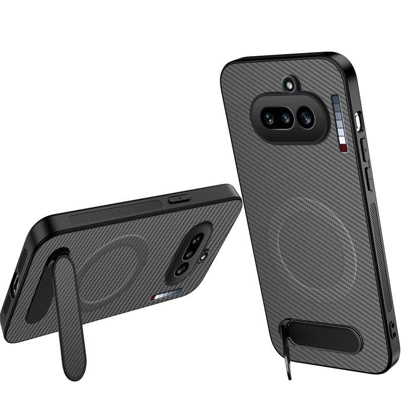 Nothing Phone (4a) EIDERWOOD Hybrid Deksel med Stativ - Grå