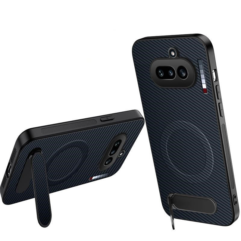 Nothing Phone (4a) EIDERWOOD Hybrid Deksel med Stativ - Blå
