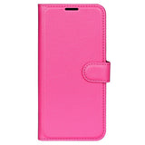 OPPO A17 EIDERWOOD Kunstskinn Flip Deksel m. Kortholder & Stativfunksjon - Pink