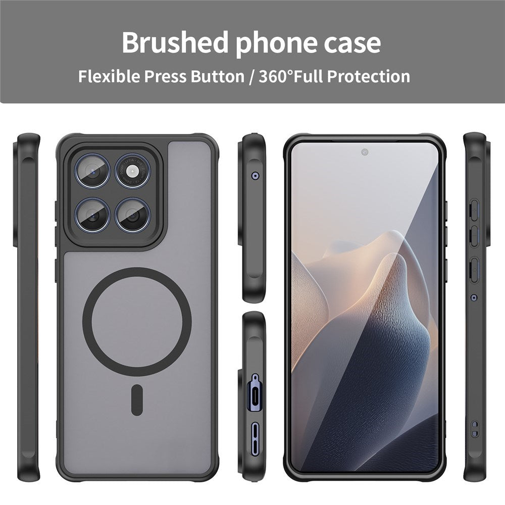 Motorola Moto G77 / G67 EIDERWOOD Hybrid Plast Deksel - MagSafe Kompatibel - Svart