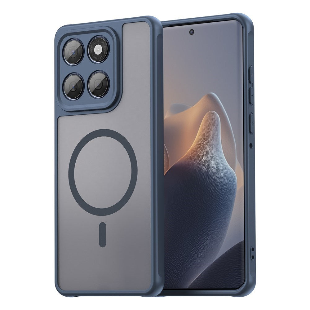 Motorola Moto G77 / G67 EIDERWOOD Hybrid Plast Deksel - MagSafe Kompatibel - Blå