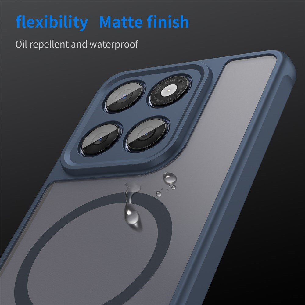 Motorola Moto G77 / G67 EIDERWOOD Hybrid Plast Deksel - MagSafe Kompatibel - Blå