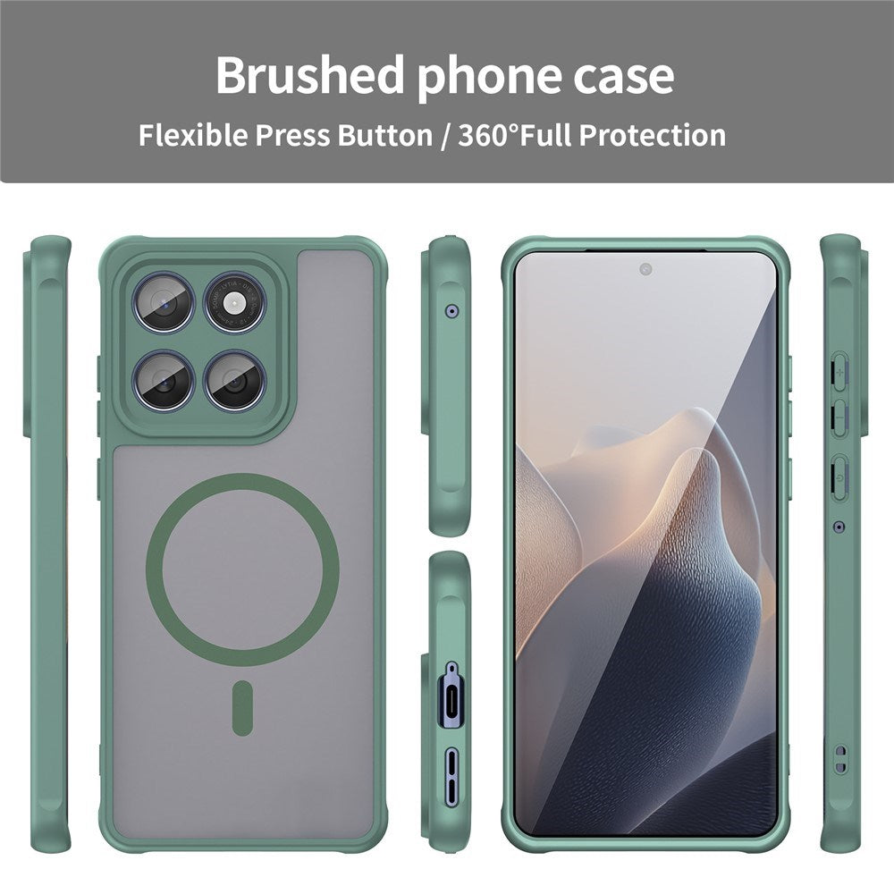 Motorola Moto G77 / G67 EIDERWOOD Hybrid Plast Deksel - MagSafe Kompatibel - Grønn