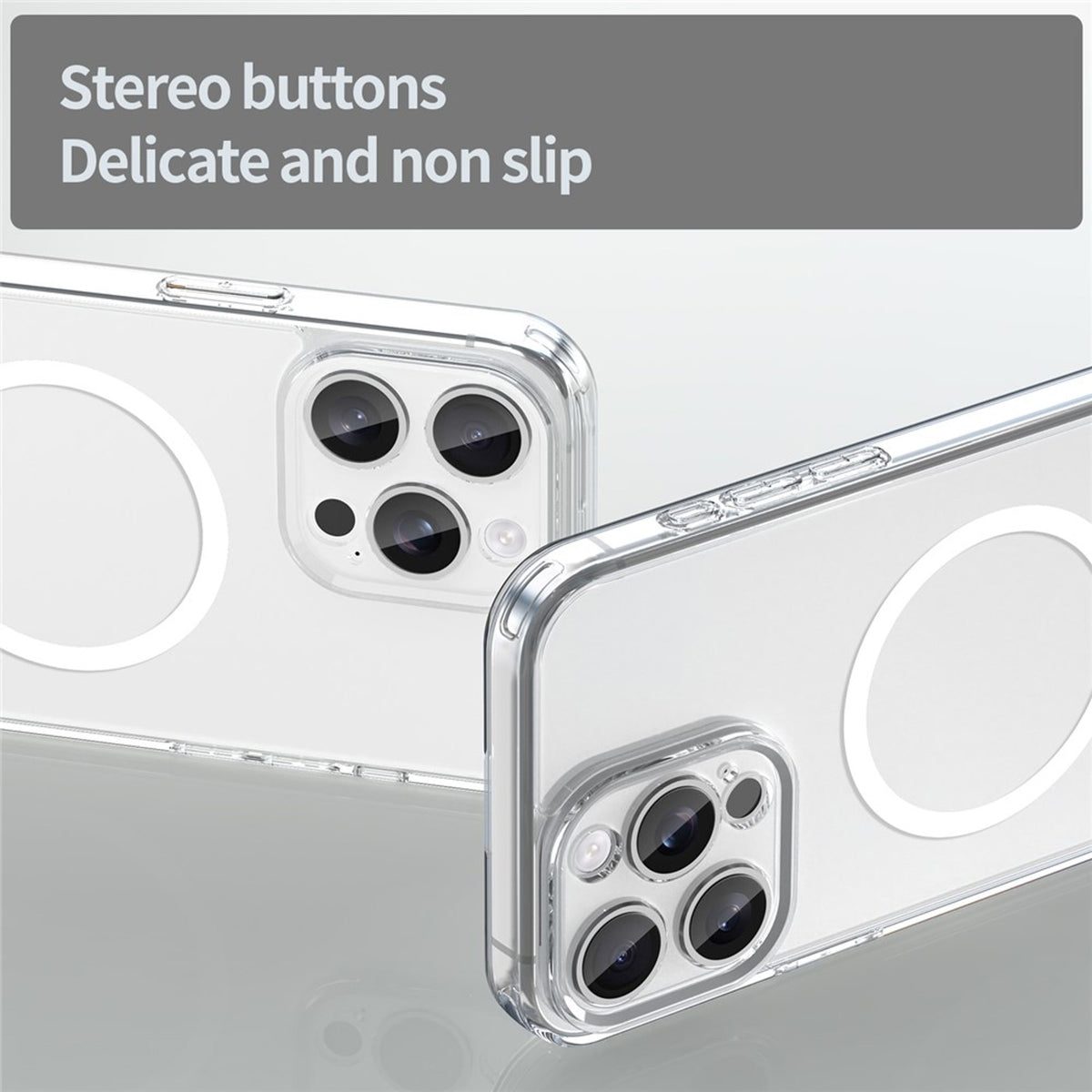 iPhone 15 Pro Max EIDERWOOD Hybrid Plast Deksel - MagSafe Kompatibel - Gjennomsiktig