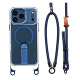 iPhone 17 Pro EIDERWOOD Deksel med Stativfunksjon & Skulder- / Håndleddsstropp - MagSafe Kompatibel - Blå