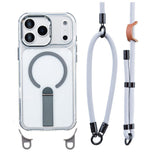 iPhone 17 Pro EIDERWOOD Deksel med Stativfunksjon & Skulder- / Håndleddsstropp - MagSafe Kompatibel - Grå