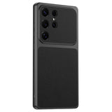 Samsung Galaxy S26 Ultra EIDERWOOD Hybrid Bakdeksel med Kunstskinn – Svart