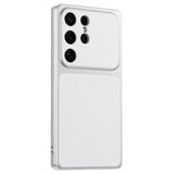 Samsung Galaxy S25 Ultra EIDERWOOD Hybrid Bakdeksel med Kunstskinn – Hvit