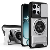 OnePlus Nord CE6 / Nord 6 EIDERWOOD Hybrid Håndverker Deksel m. Kickstand & Cam Slider - MagSafe Kompatbel - Sølv