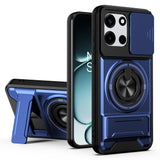 OnePlus Nord CE6 / Nord 6 EIDERWOOD Hybrid Håndverker Deksel m. Kickstand & Cam Slider - MagSafe Kompatbel - Blå