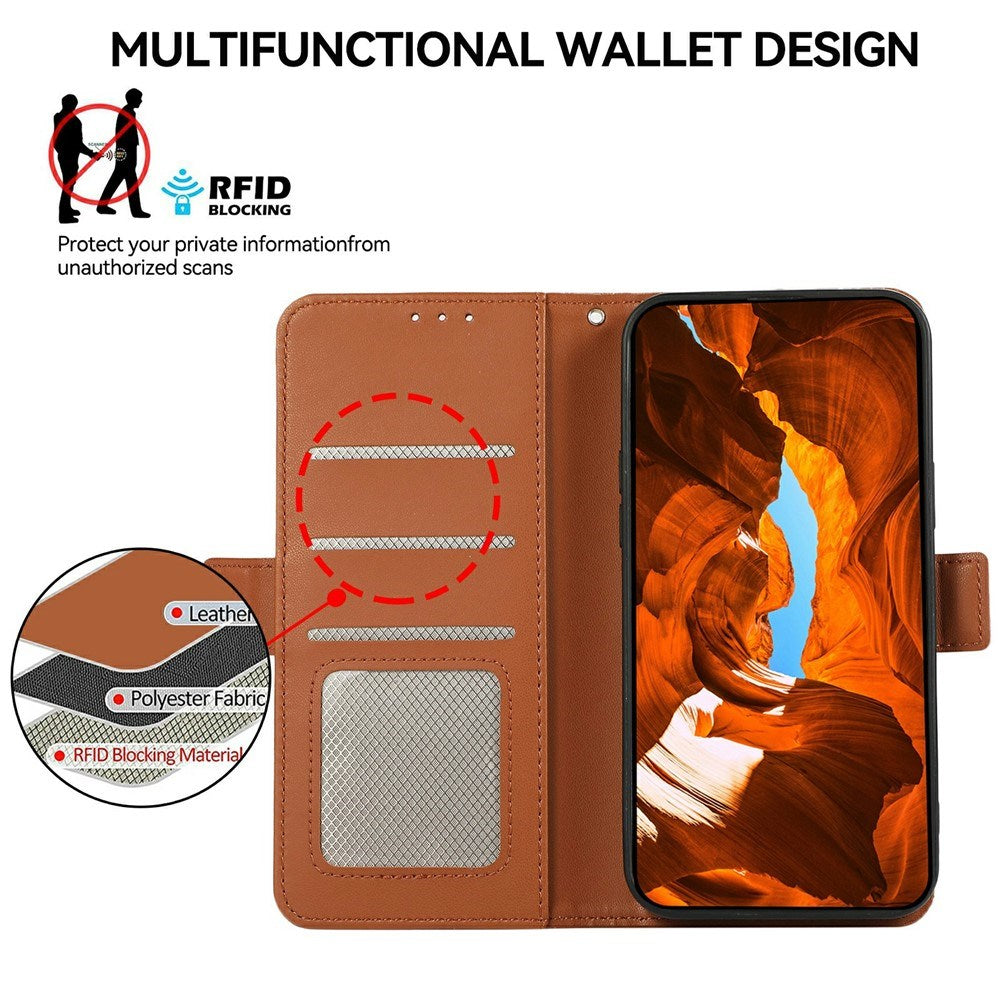 EIDERWOOD Google Pixel 11 / 11 Pro Flipp Deksel med RFID-Blokkering & Kortholder – Brun