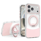 iPhone 17 Pro Max EIDERWOOD Hybrid Deksel med Stativfunksjon - MagSafe Kompatibel - Gjennomsiktig / Rosa