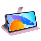 EIDERWOOD Honor X8 (5G) Kunstskinn Flip Deksel m. Kortholder & Ståfunksjon - Rosa