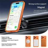 iPhone 17 Pro EIDERWOOD Hybriddeksel med Varmeavledning & 360° Roterende Støtte – MagSafe Kompatibel – Svart
