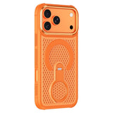 iPhone 17 Pro Max EIDERWOOD Hybriddeksel med Varmeavledning & 360° Roterende Støtte – MagSafe Kompatibel – Oransje
