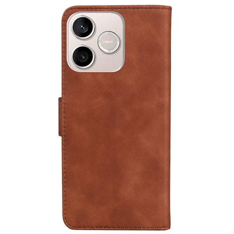 Honor 600 Lite EIDERWOOD Kunstskinn Flip Deksel - Brun