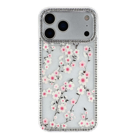 iPhone 17 Pro Max EIDERWOOD Hybrid Deksel med Strass & Blomsterdesign - Gjennomsiktig / Kirsebærblomster