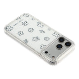 iPhone 17 Pro Max EIDERWOOD Hybrid Deksel med Strass & Blomsterdesign - Hvit / Blomster