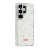 Samsung Galaxy S26 Ultra EIDERWOOD Hybrid Deksel med Strass & Blomsterdesign - Hvit / Vårblomster