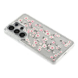 Samsung Galaxy S26 Ultra EIDERWOOD Hybrid Deksel med Strass & Blomsterdesign - Gjennomsiktig / Kirsebærblomster