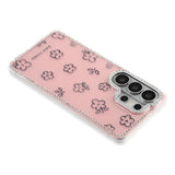 Samsung Galaxy S26 Ultra EIDERWOOD Hybrid Deksel med Strass & Blomsterdesign - Rosa / Blomster