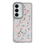 Samsung Galaxy S26 EIDERWOOD Hybrid Deksel med Strass & Blomsterdesign - Gjennomsiktig / Kirsebærblomster