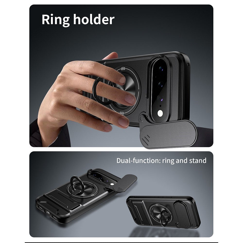 Google Pixel 11 / 11 Pro EIDERWOOD Hybrid Håndverker Deksel m. Kickstand & Cam Slider - MagSafe Kompatibel - Blå