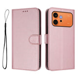 Honor 600 / 600 Pro EIDERWOOD Kunstskinn Flip Deksel m. Stropp - Rosa