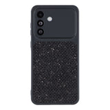 Samsung Galaxy A17 (5G) EIDERWOOD Fleksibelt Plast Deksel m. Glitter - Svart