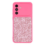Samsung Galaxy A17 (5G) EIDERWOOD Fleksibelt Plast Deksel m. Glitter - Pink